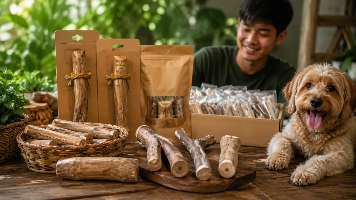 Coffee Wood Dog Chew Supplier
