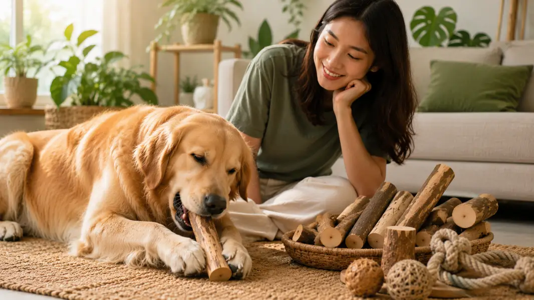 Natural Wood Dog Chew