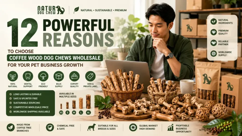 Poster Coffee Wood Dog Chews Wholesale